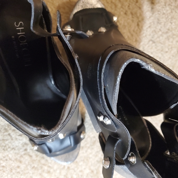 chunky open toe heels - Picture 4 of 9